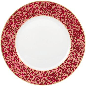 Plat rond creux rouge - Raynaud